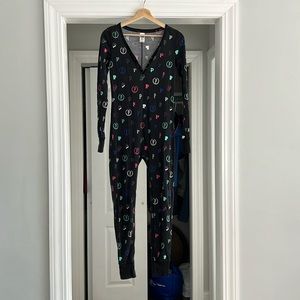 Pink one piece pajama